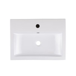 keramische opzetwastafel 54 x 40 cm wit